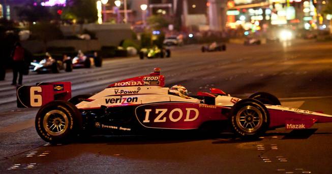 The Izod IndyCar World Championship parade on The Strip on Oct. 13, 2011.